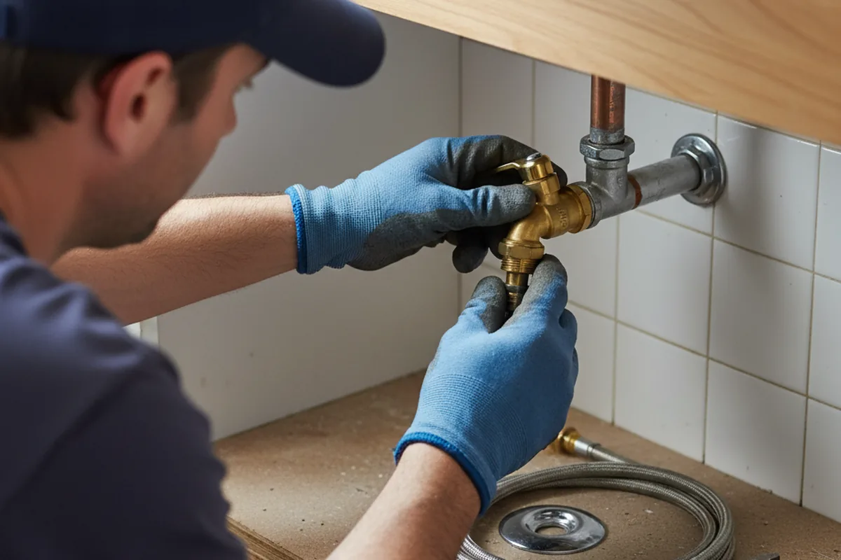 Shutoff valve and fitting work during Emergency Plumbing in Greeley